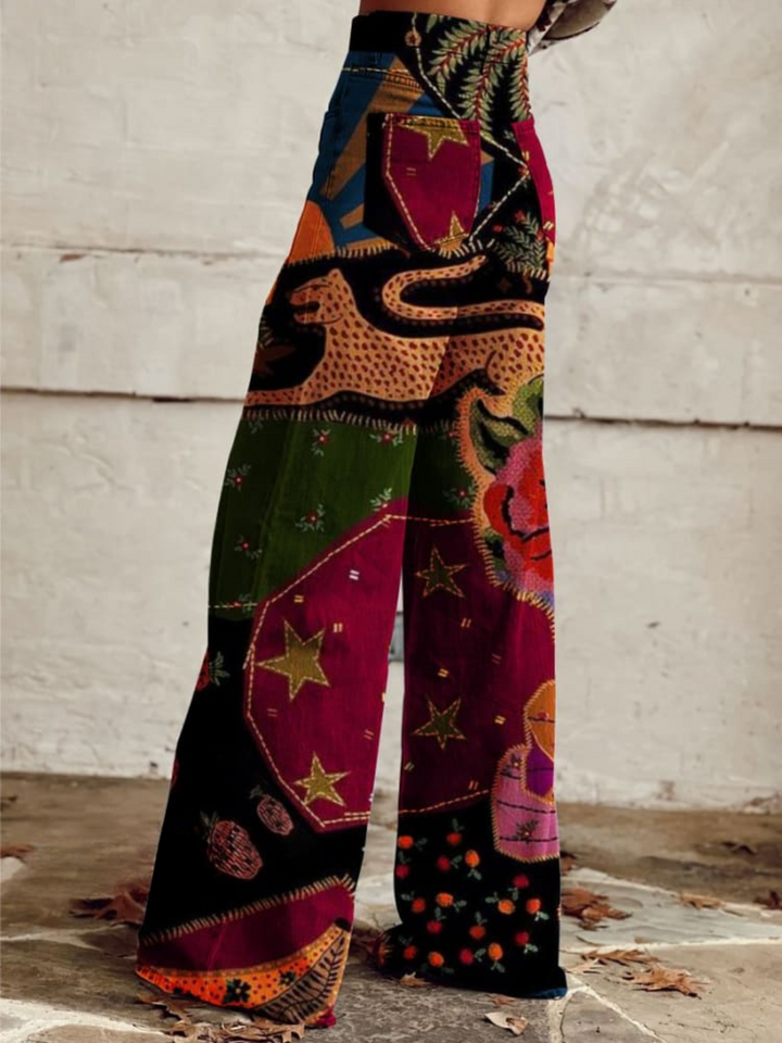 Tahlia | Midnight Garden Boho Pants