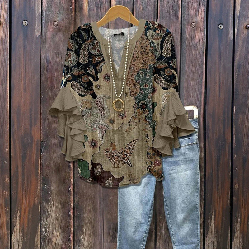 Boheme tapestry™ | vintage patch blouse
