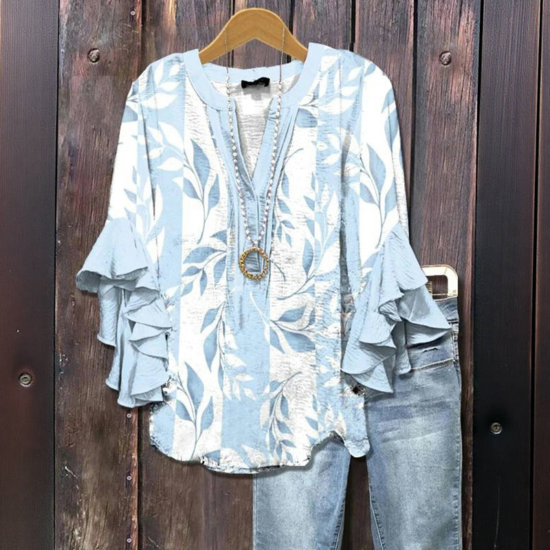 Misty vine™ | ruffled leaf blouse