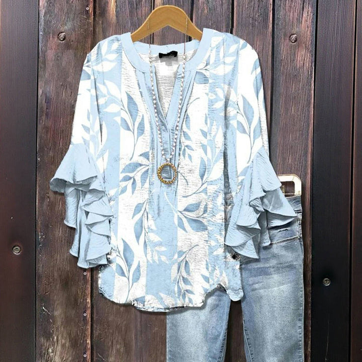 Misty vine™ | ruffled leaf blouse