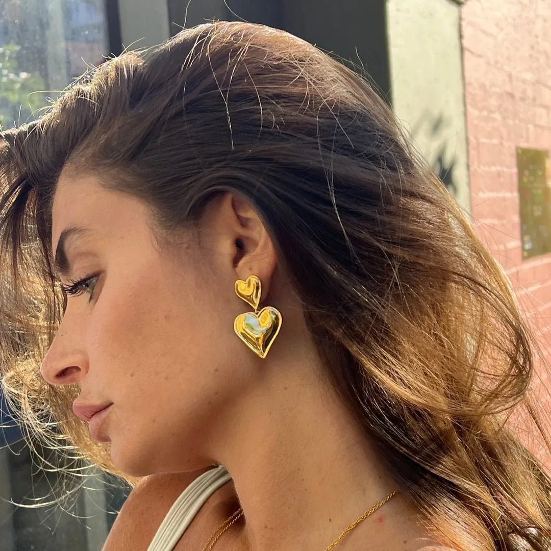 Laurienne™ | 14K Heart Earrings